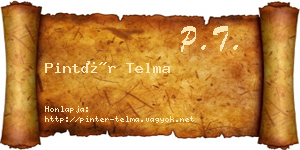 Pintér Telma névjegykártya